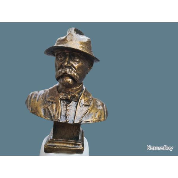 Buste de Georges Cl�menceau " Le P�re la victoire " - Hauteur : 18 cm