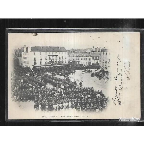 dinan une revue place ducros carte postale ancienne  pr�curseur