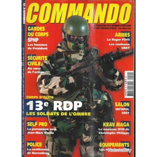 commando 29 13e rdp, crkt, krav maga, ruger p 345, sphp, self defense, interpol courtrai, spk,