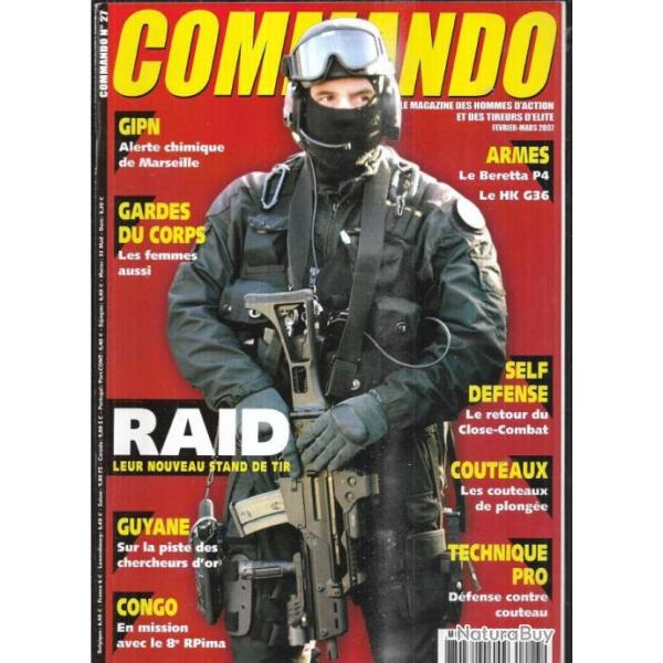 commando 27, couteaux de plong�e, close combat, px4 storm beretta ,gipn, hk g 36, d�fense contre co