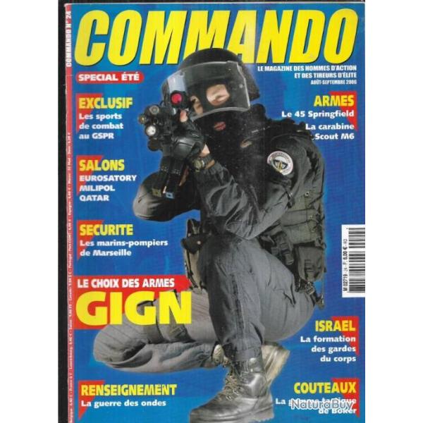 commando 24 gamme bocker, gi 45 springfield armory, sports de combat gspr, carabine m 6 scout,