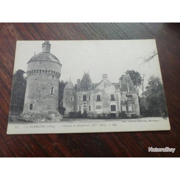 CP  dpt 61  LA PERRIERE CHATEAU DE MONTBIMER