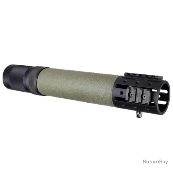 GARDE-MAIN HOGUE POUR AR15 AVEC ACCESSOIRES - RIFLE LENGHT - COULEUR : VERT