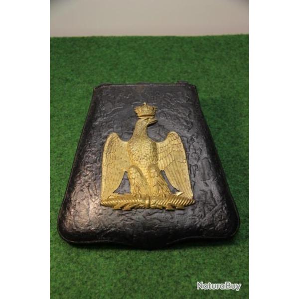 SABRETACHE  D'OFFICIER DE HUSSARD MOD�LE  1854  NAPOLEON III 19 �ME N� 2