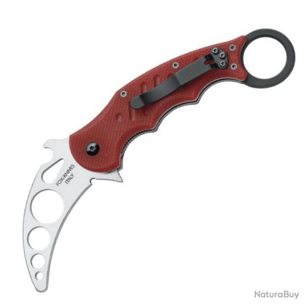Couteau pliant Fox Training Karambit bordeaux
