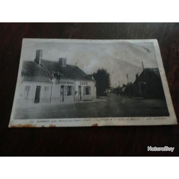 CP  dpt  18  SOMMES PRES DE MEHUN SUR YEVRE LA PLACE