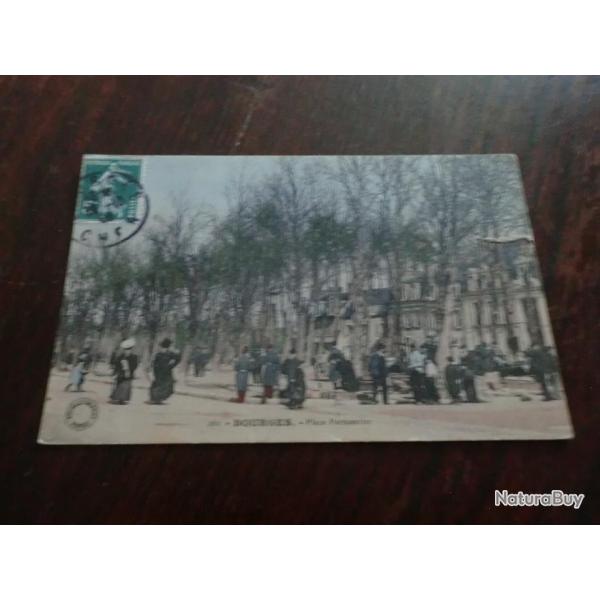 CP  dpt  18  BOURGES  PLACE PARMENTIER