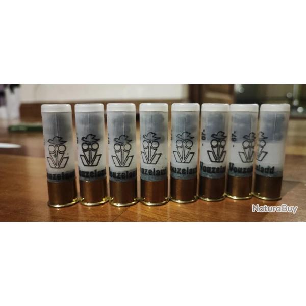 Vends 8 Chevrotines VOUZELAUD calibre 20 67mm BALLE C.12 CHEVROTINES 9 GRAINSLongueur de la douille