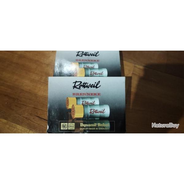 2 boites de10 Rottweil Brenneke 20/70 24gr