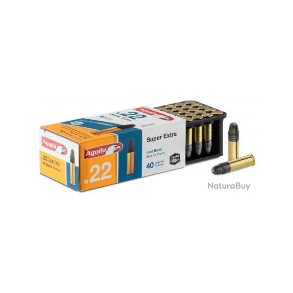 250 Cartouches 22 LR Super Extra Solid Point (pleine) Aguila , 5 Boites