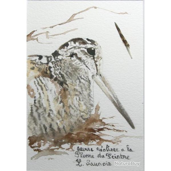 DESSIN � la PLUME DU PEINTRE : OEUVRE ORIGINALE encadr�e  #18