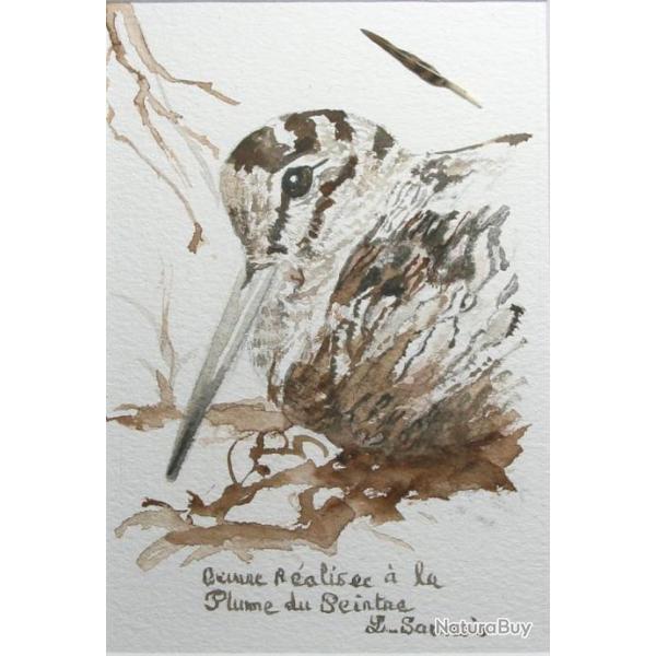 DESSIN � la PLUME DU PEINTRE : OEUVRE ORIGINALE encadr�e  #19