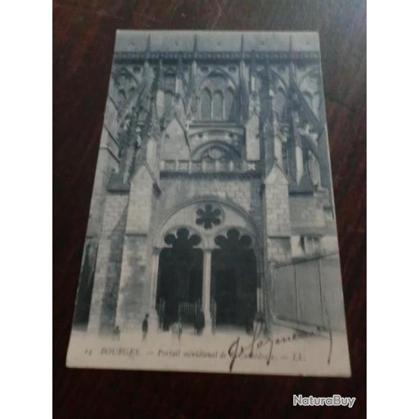 CP  dpt  18  BOURGES  PORTAIL MERIDIONAL  CATHEDRALE