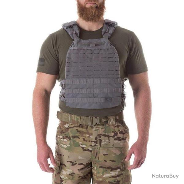 PORTE PLAQUE TACTEC 5.11 GRIS STORM