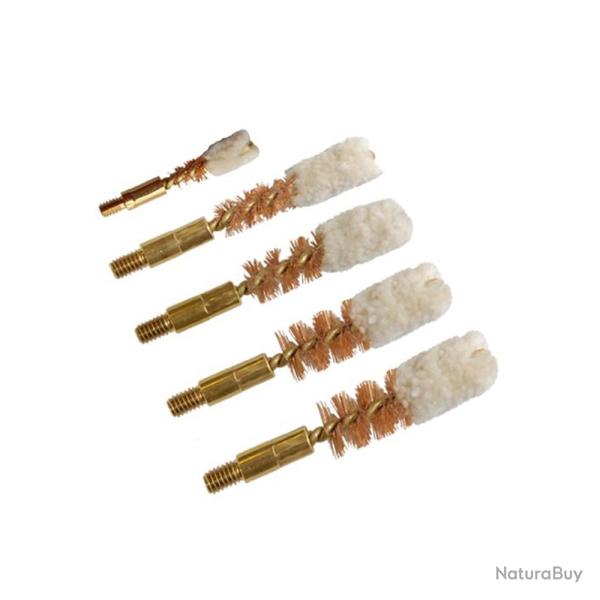 Lot de 5 brosses de nettoyage rapide pour arme calibre .40"/10 mm