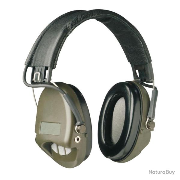 Casque anti-bruit Supr�me Basic serre-t�te vert olive coussinets mousse