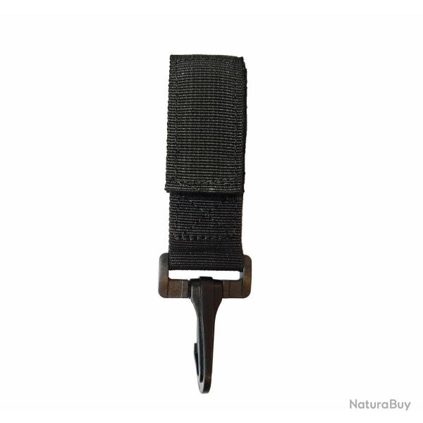 Porte-mousqueton noir