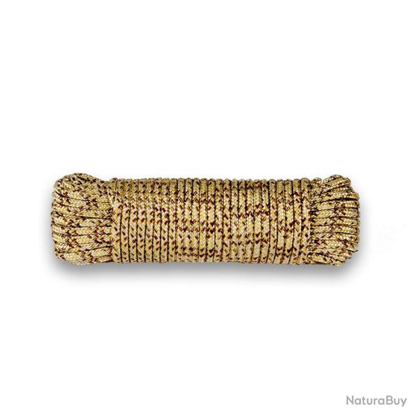 Drisse corde � 5 mm - longueur 15 m tan
