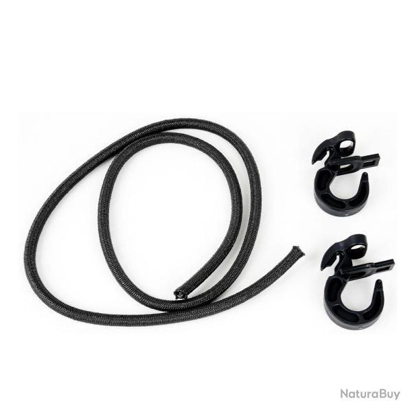 Kit sandow  8 mm - longueur 1 m + 2 crochets rglables noir