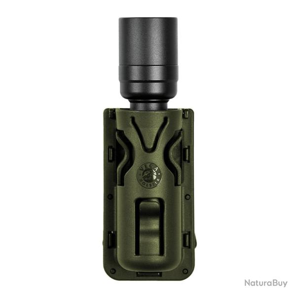 Porte-lampe rotatif 8VP63 vert olive pour ceinture/ceinturon