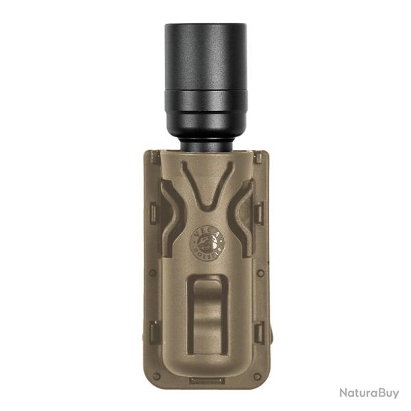 Porte-lampe rotatif 8VP63 tan pour ceinture/ceinturon