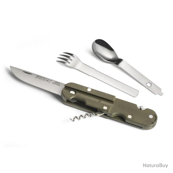 Couteau de poche multifonctions Bivouac� vert olive