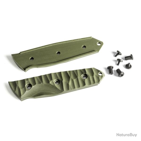 Rev�tement manche de rechange pour poignard tactique Maraudeur� G10 vert olive