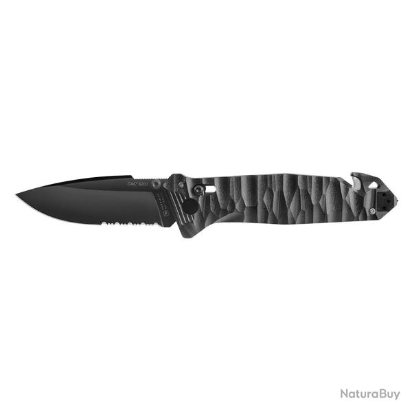 Couteau de poche Cac� S200 serration G10 noir