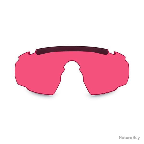 Ecran rouge pour lunettes de protection balistiques Saber Advanced
