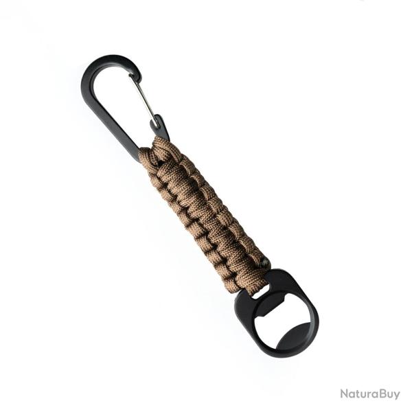 Porte-cl�s paracorde d�capsuleur vert olive