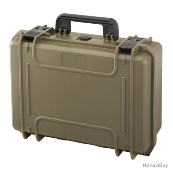 Valise de transport �tanche MAX430GUN tan pour 5 pistolets/18 chargeurs