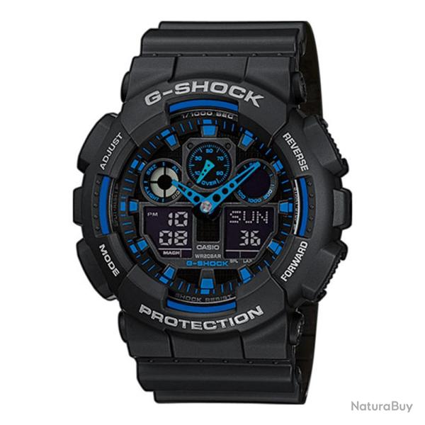 Montre G-Shock Classic GA-100 noir/bleu
