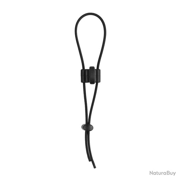 Elastique de serrage embout antidrapant noir pour porte-chargeur Bungy