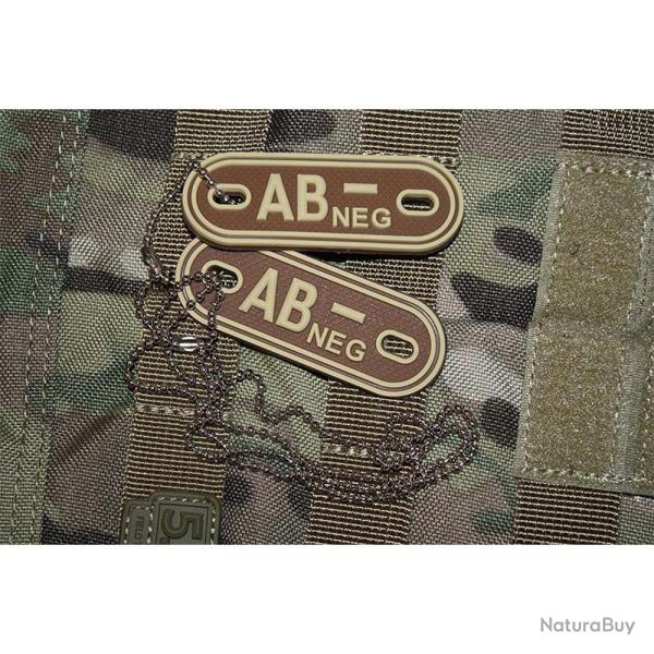 Patch AB- tour de cou 70 X 25 mm Gomme 3D oryx