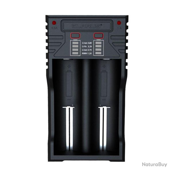 Chargeur pour 2 batteries rechargeables