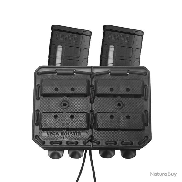 Porte-chargeur double c�te � c�te Bungy 8BL noir pour M4/AR15