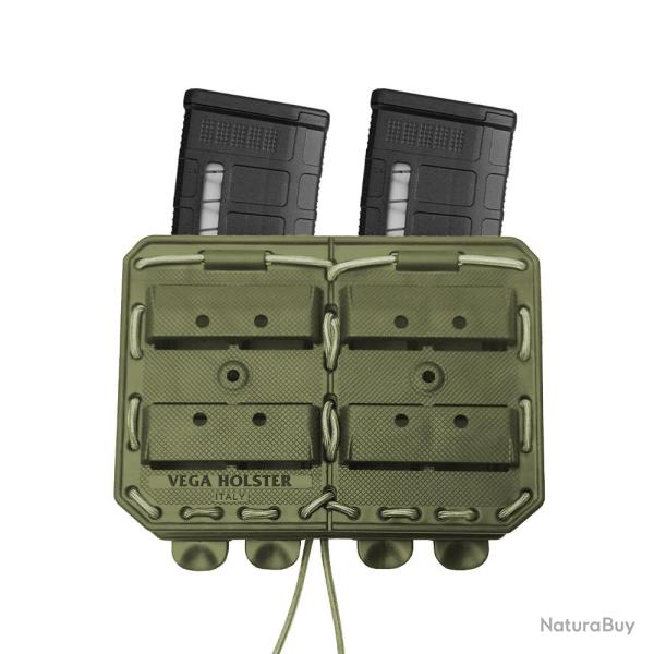 Porte-chargeur double c�te � c�te Bungy 8BL vert olive pour M4/AR15