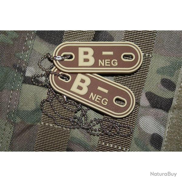 Patch B- tour de cou 70 X 25 mm Gomme 3D oryx