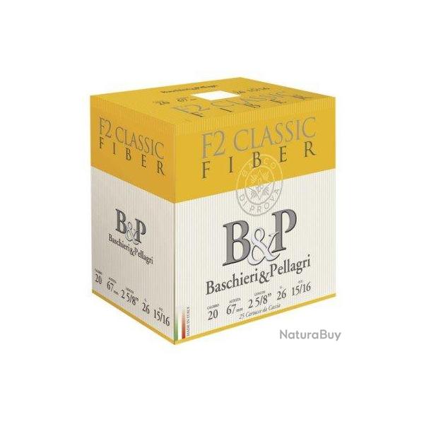 Cartouches F2 Classic Fiber 30gr cal 20 B P Plomb