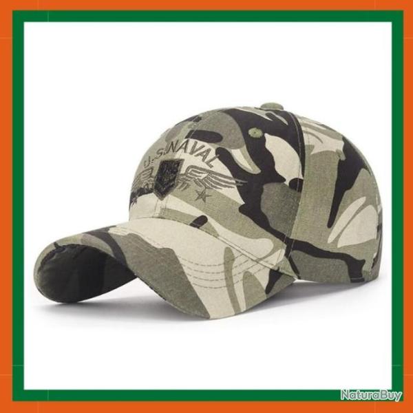 Casquette US NAVAL - Camouflage - Coton - Livraison gratuite et rapide