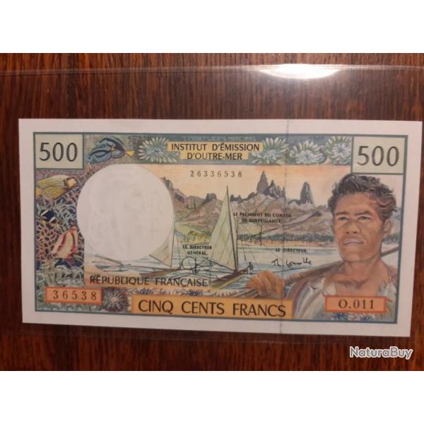 500 francs Tahiti non dat� neuf
