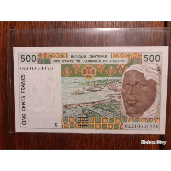 500 francs S�n�gal 2002  neuf