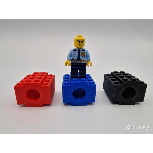 Cache Flamme Brique De Construction Bleu