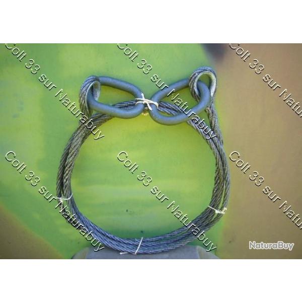 Cable de remorquage, traction 4x4 raid, d�bardage forestier, d�pannage, agricole, chasse.