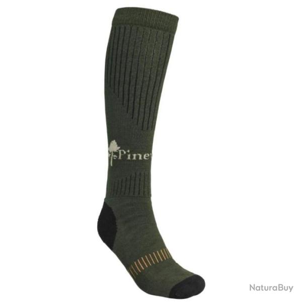 CHAUSSETTES PINEWOOD DRYTEX HIGH GREEN/DARK BROWN