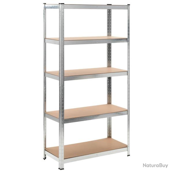 �tag�re de rangement charge lourde robuste atelier garage outils acier galvanis� et MDF 180 cm 02_0