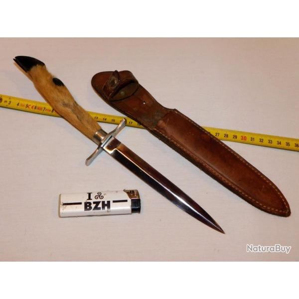 JOLI ANCIEN COUTEAU - DAGUE DE CHASSE   voir ...