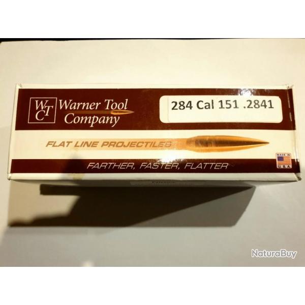 .284 / 7mm WTC flatline ogives 151gr - bte 50