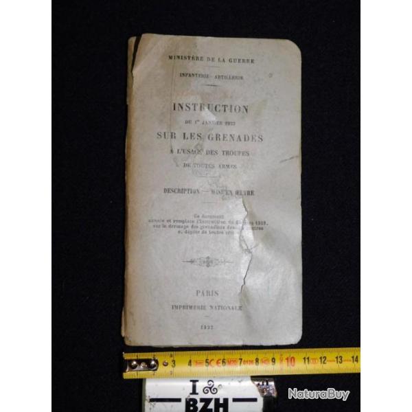 RARE MANUEL GRENADES + EXPLOSIFS - 14-18 � voir  ..............