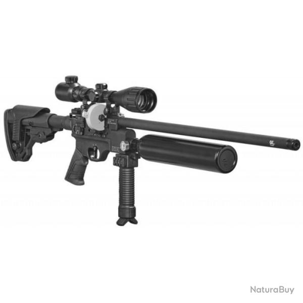 CARABINE HATSAN PCP FACTOR Cal. 4,5 mm - AIGUILLE PUISSANCE Lunette 4-16 X 40AO ReT. Ilumi 19,9 j.